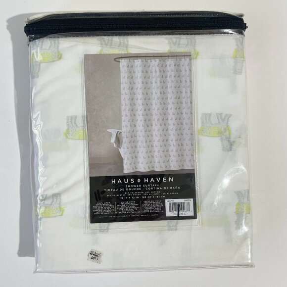 Haus & Haven Other - Haus + Haven Llama Fabric Shower Curtain
